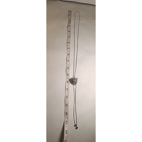 NWOT 18" Love Between A Mother & Daughter Necklace Silvertone Interchangeable - Picture 4 of 6